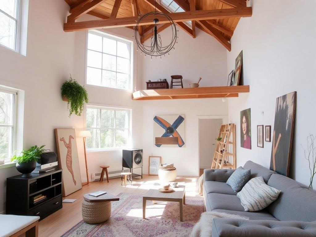 Лофт для арт-резиденции и творческого уединения. Формирование сообщества и взаимодействие Лофт для арт-резиденции и творческого уединения. Формирование сообщества и взаимодействие