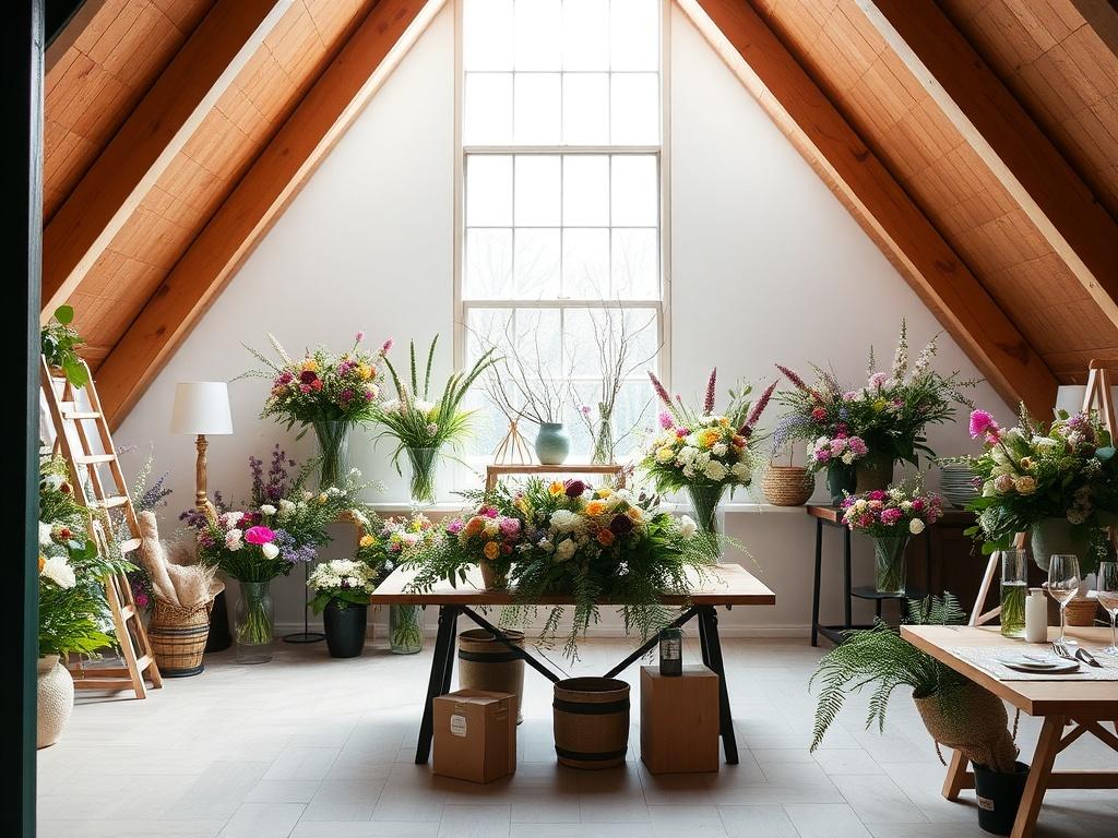 Лофт под флористическую мастерскую. Мастер-классы, мероприятия и аренда пространства