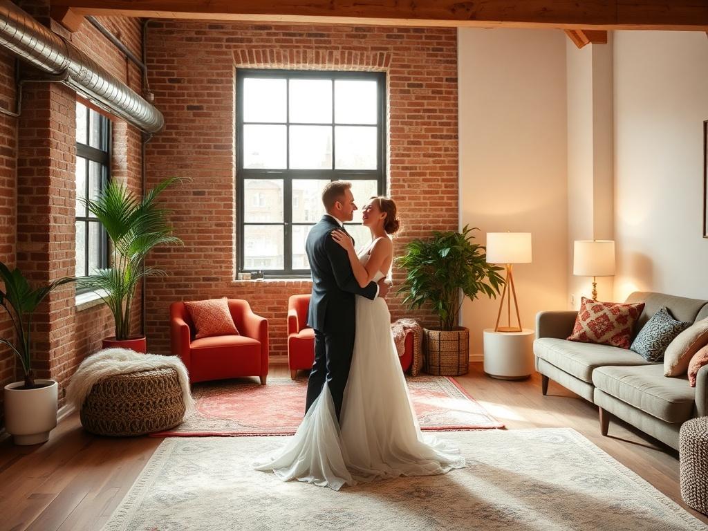 Лофт для свадебной фотосессии и девичника: как создать стильный и удобный праздник