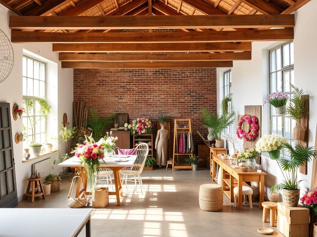 Лофт под флористическую мастерскую: как превратить индустриальное пространство в место, где цветы живут и продаются