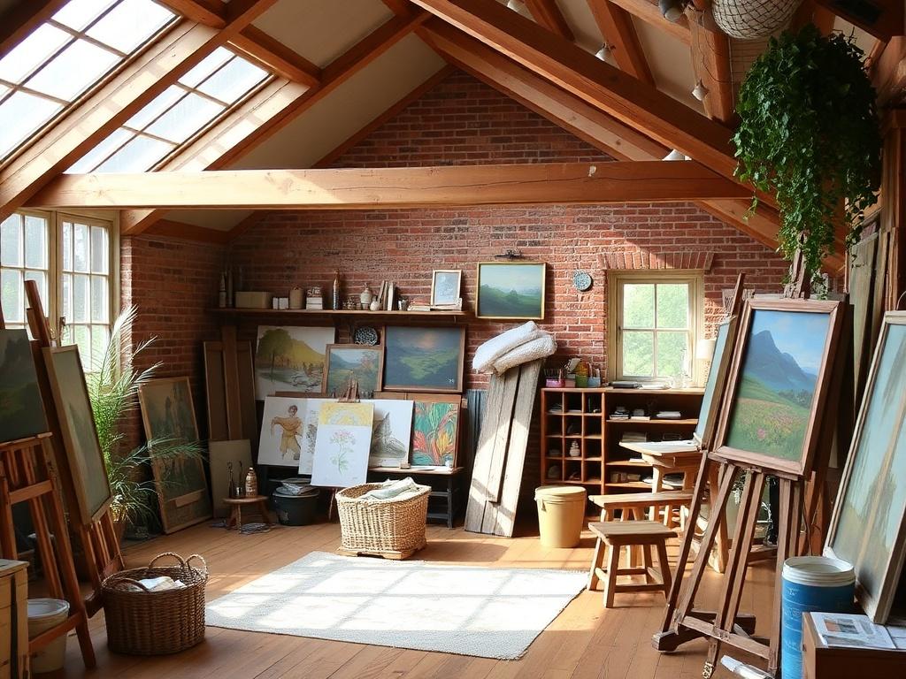 Лофт для художественной школы и пленэров: пространство, которое вдохновляет