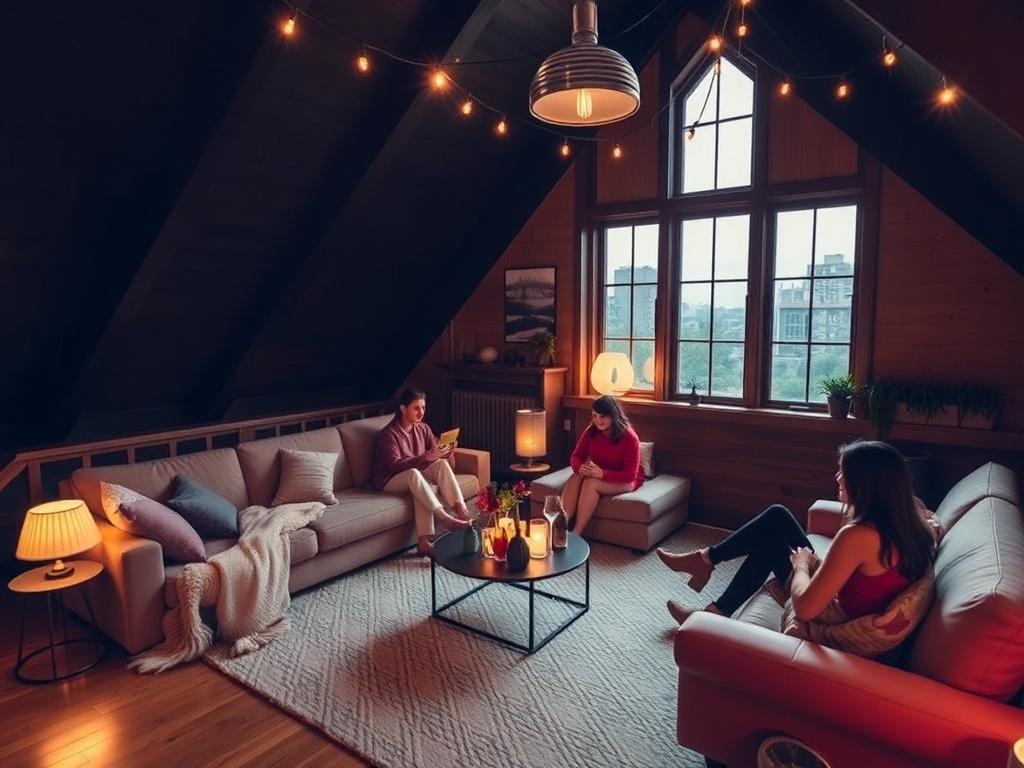 Лофт для уютной вечеринки с друзьями: идеи, план и практические лайфхаки