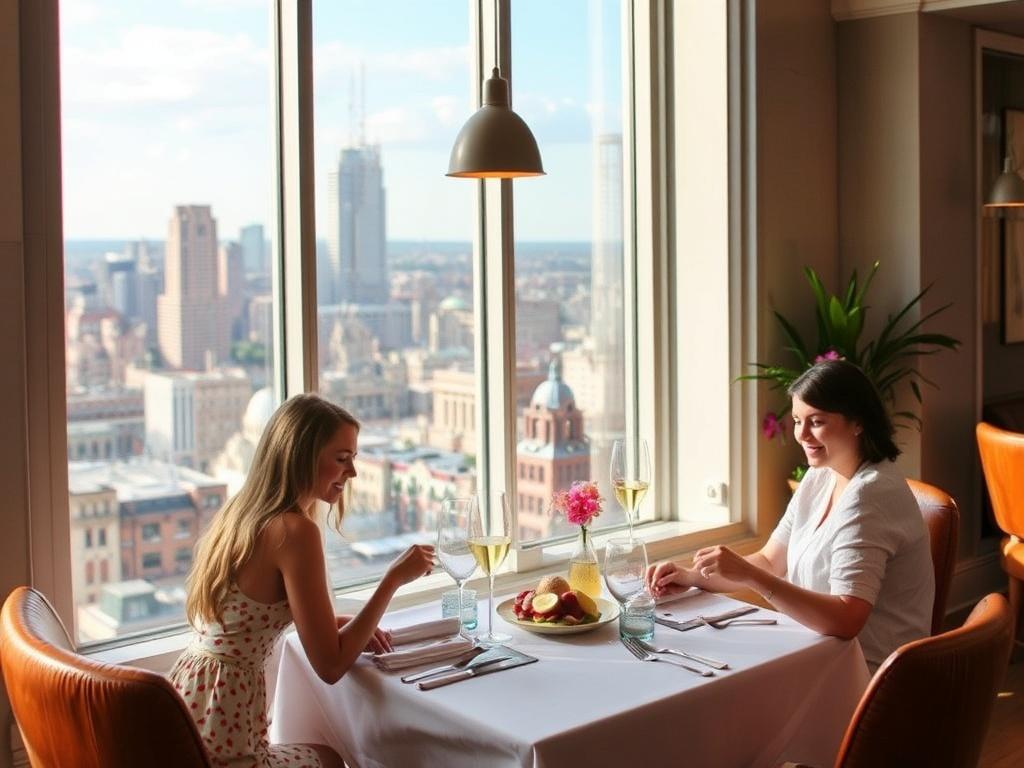 Лофт для бранча или ужина с видом. Маленькие детали, которые запоминаются Лофт для бранча или ужина с видом. Маленькие детали, которые запоминаются