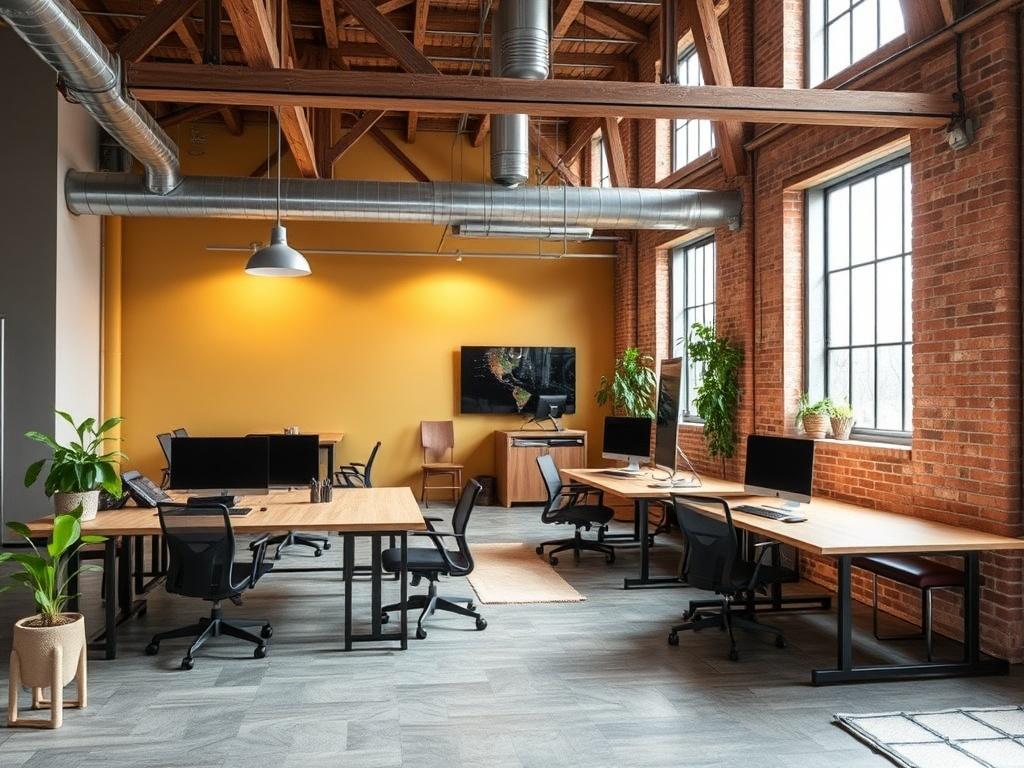 Лофт под коворкинг для IT-специалистов. Планирование пространства: зонирование и пропорции