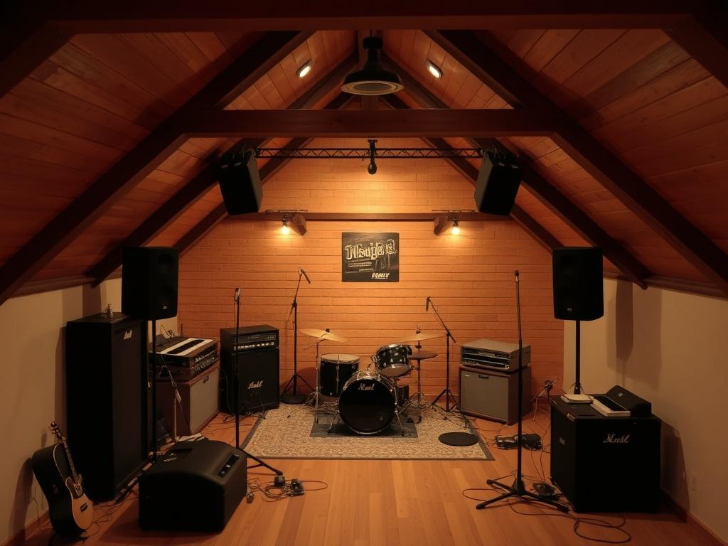 Лофт для репетиций музыкальной группы. Оборудование: что действительно нужно, а что можно отложить Лофт для репетиций музыкальной группы. Оборудование: что действительно нужно, а что можно отложить