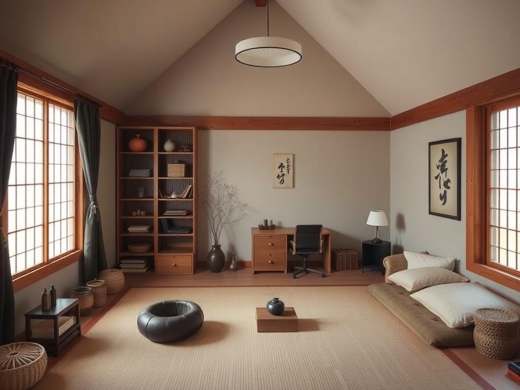 Лофт для чайной церемонии или медитации. Хранение и порядок Лофт для чайной церемонии или медитации. Хранение и порядок