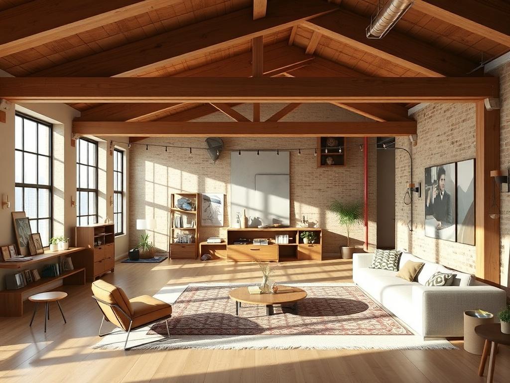 Идеи зонирования просторного лофта. Освещение как средство зонирования