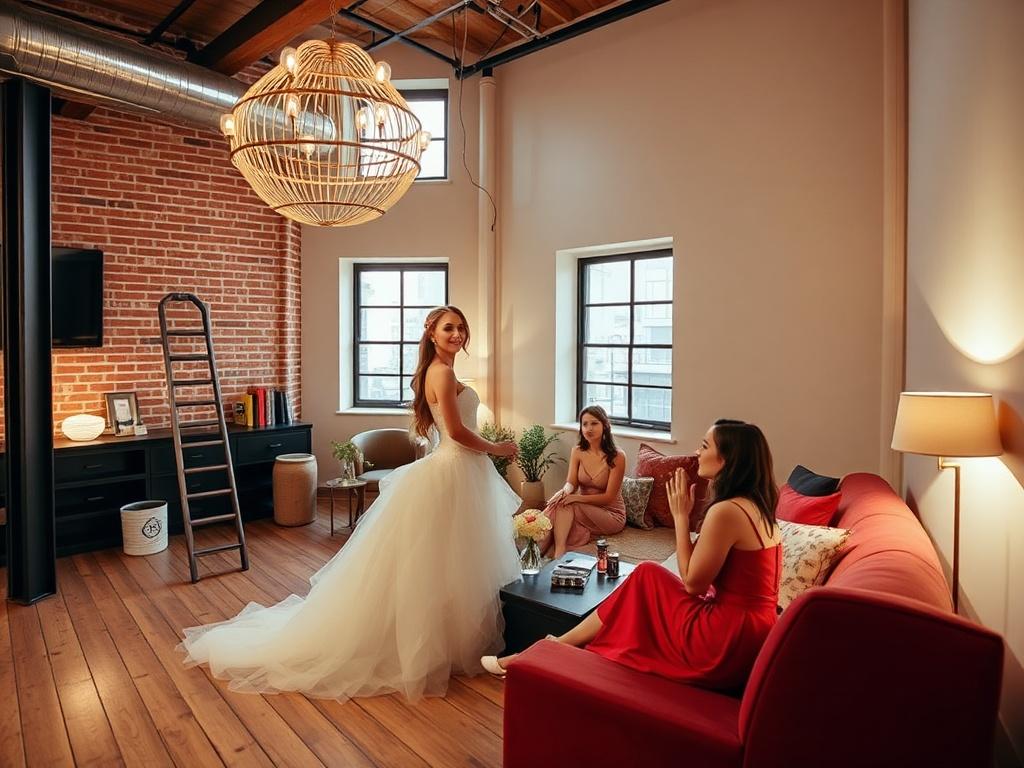 Лофт для свадебной фотосессии и девичника. Примеры из практики: мой опыт работы с лофтом