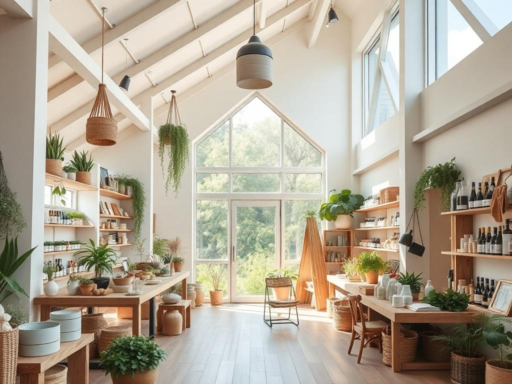 Лофт для магазина экопродуктов или фермерского маркета: как создать живое пространство для честных продуктов