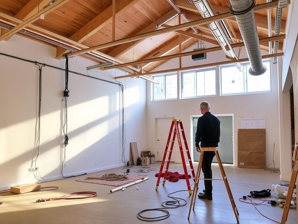 Лофт для инсталляций и перформансов. Инженерные нюансы: электрика, безопасность, связь